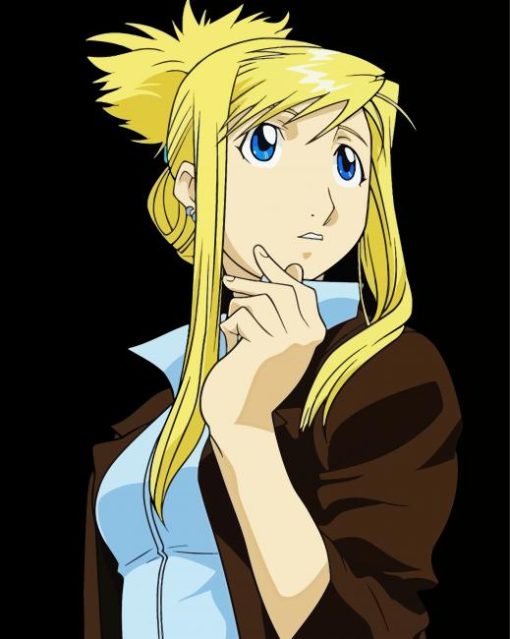 Riza Hawkeye Anime Girl Paint By Numbers