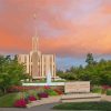 Seattle Temple At Sunset Paint By Numbers