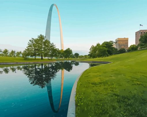 The Gateway Arch St Louis Paint By Numbers