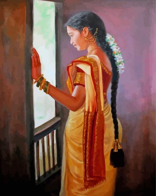 Traditional Girl Paint By Numbers