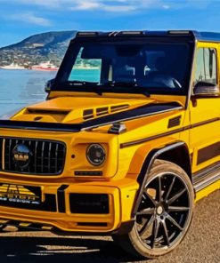 Yellow G Wagon Paint By Numbers