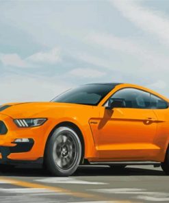 Yellow Shelby Gt 350 Paint By Numbers