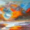 Abstract Stormy Sky Paint By Numbers