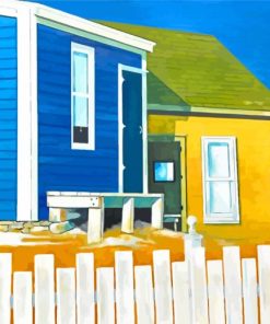 Aesthetic Yellow House Paint By Numbers