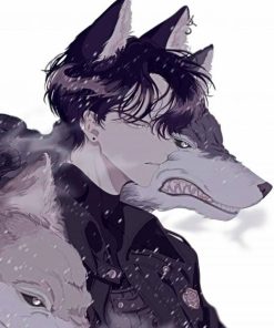 Anime Wolf Boy Paint By Numbers