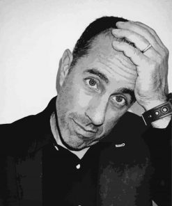 Black And White Jerry Seinfeld Comedian Paint By Numbers