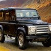 Black Land Rover Defender Car Paint By Numbers