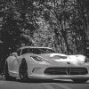 Black And White Dodge Viper Paint By Numbers