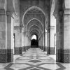 Black And White Grand Mosque In Casablanca Paint By Numbers