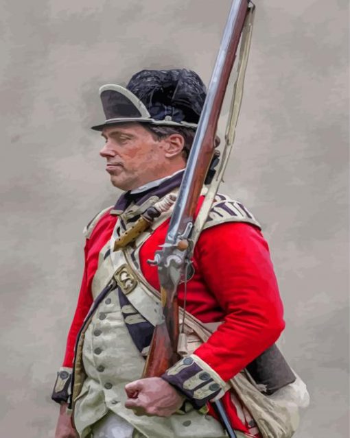 British Soldier Paint By Numbers