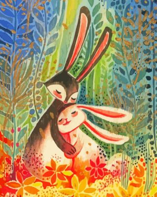 Bunny Love Art Paint By Numbers