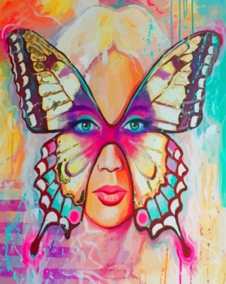 Butterfly Girl Paint By Numbers