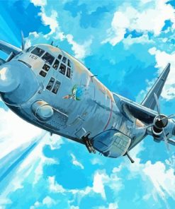 C 130 Plane Aircraft Paint By Numbers