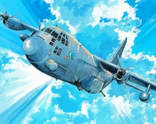 C 130 Plane Aircraft Paint By Numbers