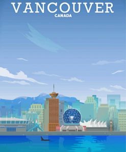 Canada Vancouver Poster Paint By Numbers