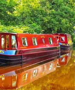 Canal Boat Paint By Numbers