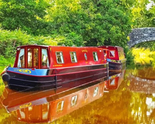 Canal Boat Paint By Numbers