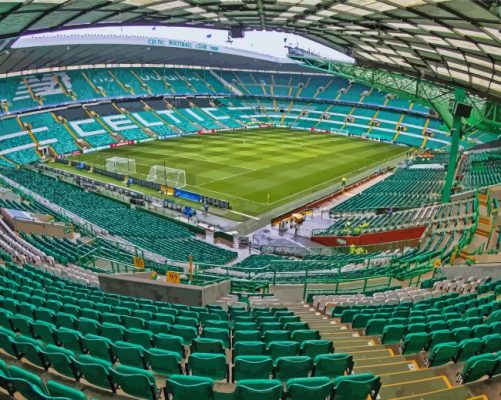 Celtic Park Stadium In Scotland Paint By Numbers