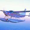 Cessna 182 White And Blue Airplane Paint By Numbers