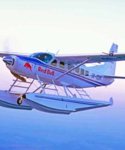 Cessna 182 White And Blue Airplane Paint By Numbers