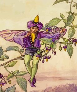 Cicely Mary Barker The Nightshade Fairy Paint By Numbers