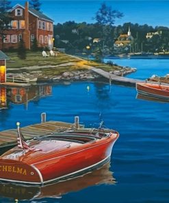 Classic Vintage Boats Paint By Numbers