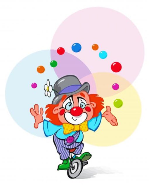 Clown The Juggler Paint By Numbers