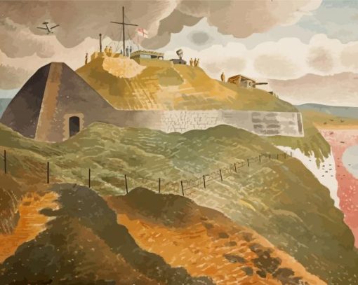 Coastal Defences By Eric Ravilious Paint By Numbers