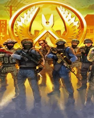 Counter Strike Global Offensive Game Paint By Numbers