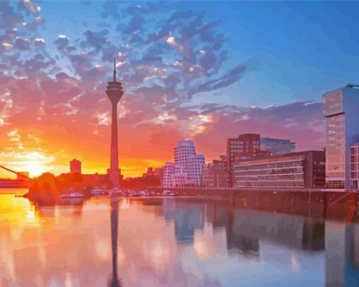 Dusseldorf Sunset Paint By Numbers