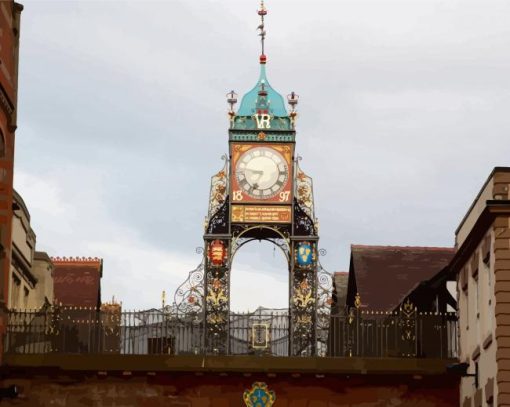 Eastgate Clock Chester Paint By Numbers