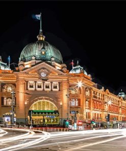 Flinders Street Railway Station Paint By Numbers