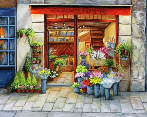 Floral Shop Paint By Numbers