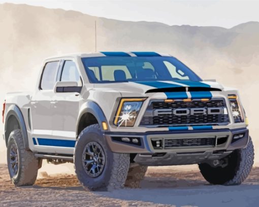 Ford Raptor Paint By Numbers