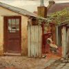 Girl With Bird At The King Street Bakery By Frederick McCubbin Paint By Numbers