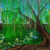 Green Willow Tree Paint By Numbers