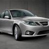 Grey Saab Car Paint By Numbers