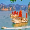 Ha Long Bay Vietnam Boats Paint By Numbers