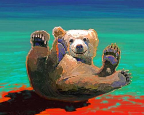 Happy Bear Paint By Numbers