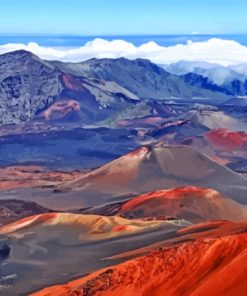 Hawaii Haleakala Volcano Paint By Numbers