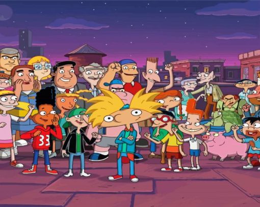 Hey Arnold Characters Paint By Numbers