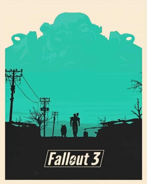 Illustration Poster Fallout 3 Paint By Numbers