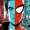 Illustration Andrew Garfield Spider Paint By Numbers