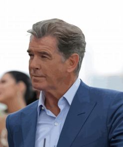 Irish Actor Pierce Brosnan Paint By Numbers