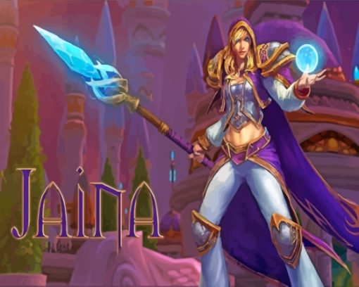 Jaina Proudmoore Poster Paint By Numbers