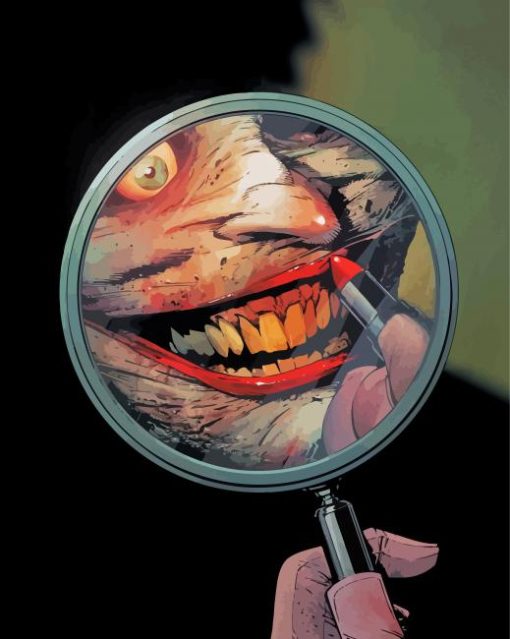 Joker In The Mirror Paint By Numbers