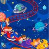 Kids Space Roller Coaster Paint By Numbers