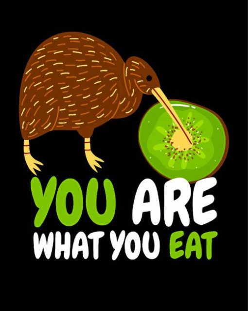 Kiwi Bird You Are What You Eat Paint By Numbers