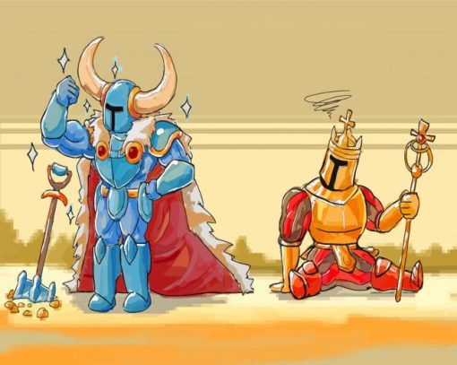 Knight King Cartoon Paint By Numbers