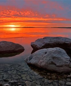 Lake Winnipeg Landscape Paint By Numbers